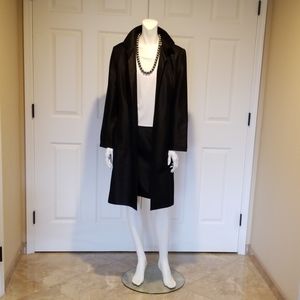 Black Duponi Silk Suit by Bloomingdales
